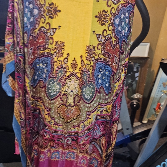 Saachi Colorful Paisley Women's Kimono Jacket - Picture 5 of 7